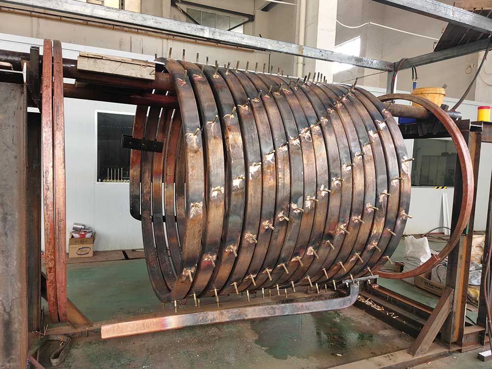 中頻爐感應線圈漏水怎么解決